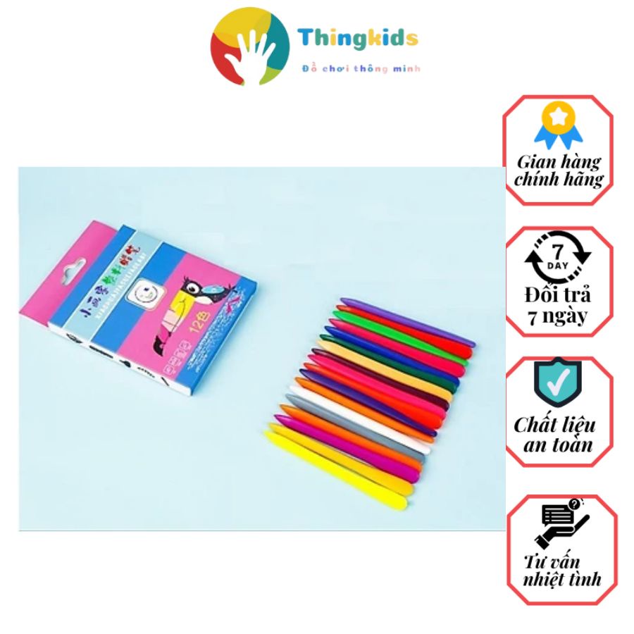 Bút sáp 24 màu hữu cơ tự nhiên an toàn - sản phẩm công nghệ mới - Thingkids