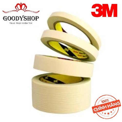 Băng keo - băng dính giấy đa năng 3M Masking Tape 2600 Trắng  (48mm x 30m)