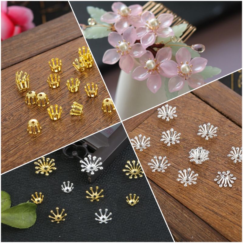 Set 20 Nhị Hoa Kim Loại Dạng Mỏng - Nguyên Liệu Làm Bông Tai, Trâm Cài Tóc Cổ Trang , Đồ Thủ Công Handmade Diy