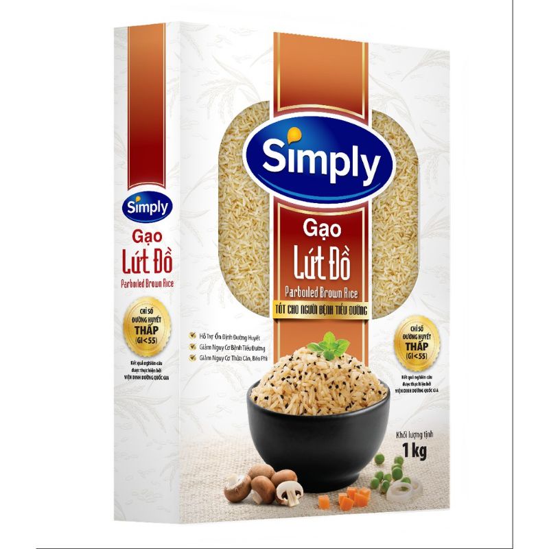 Gạo lứt đồ Simply 1kg