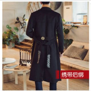 Áo măng tô dáng dài hàn quốc