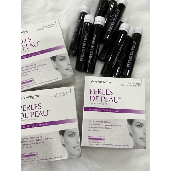 Collagen Perles De Peau 10 ống- Arkopharma hàng Pháp