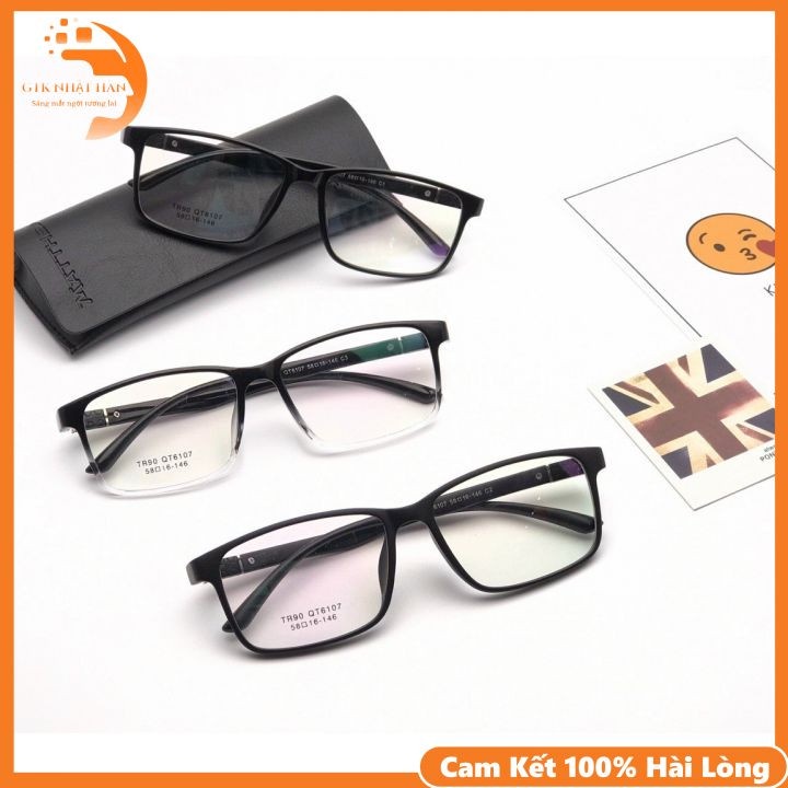 ☀️HOT 2021☀️Gọng Kính Cận Nam Hot Trend, Mắt Kính Vuông Nhỏ, Gọng Kính Nhựa Dẻo Màu Sắc Thời Trang - Freesize
