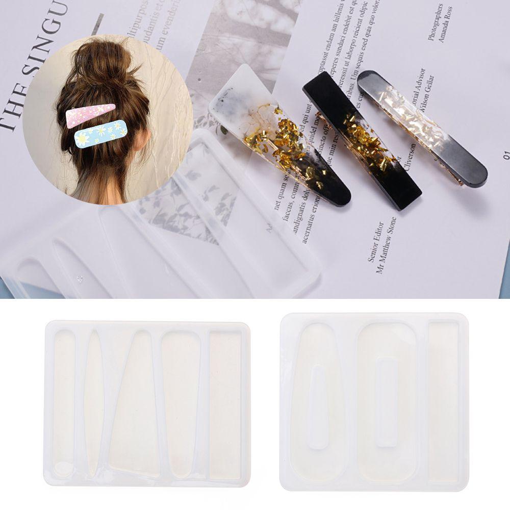 Khuôn Làm Kẹp Tóc Trang Sức Bằng Nhựa Resin DIY