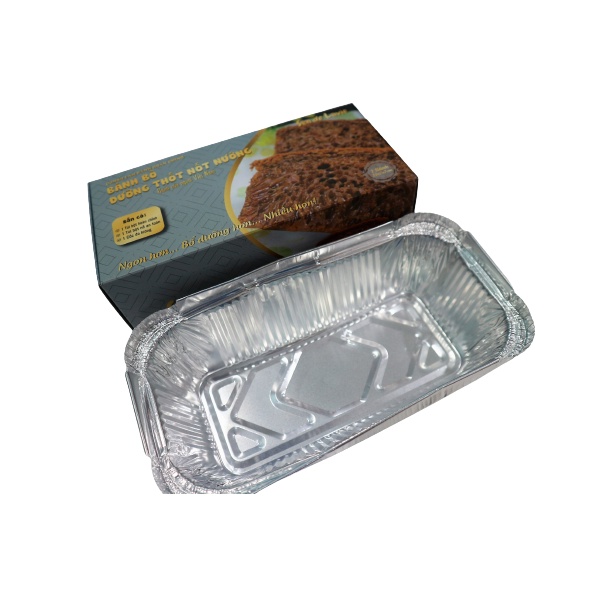Combo Bánh bò nướng đường thốt nốt gồm Bột trộn sẵn, nguyên liệu và vật dụng làm và khuôn nhôm dùng 1 lần - Sén de Lavie