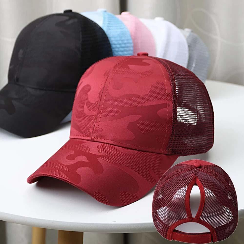 Mũ Lưỡi Trai Phối Lưới Thoáng Khí Màu Trơn Phong Cách Hip Hop Thời Trang