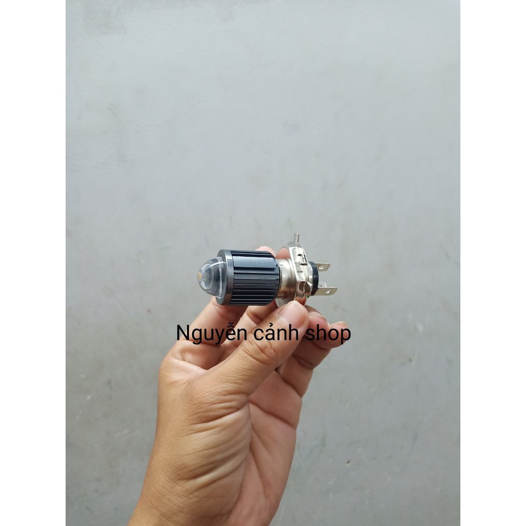 Bóng đèn led có lúp gắn các dòng xe wave sirius exciter xe tay ga xài bóng 3 chân