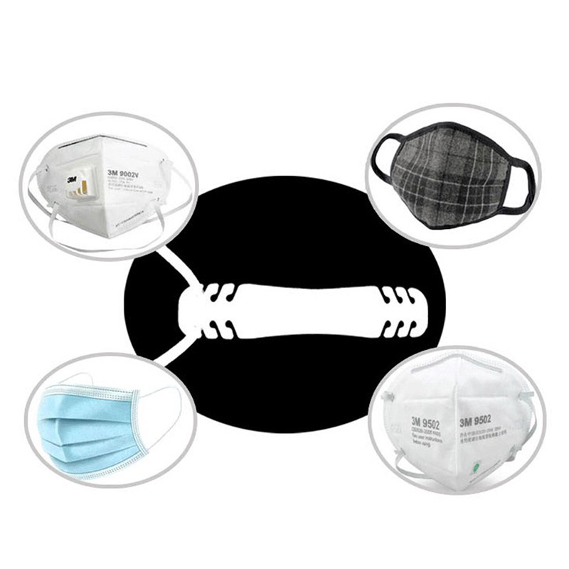 [Hàng mới về] Bộ 5 móc cài đeo khẩu trang điều chỉnh được chống đau tai tiện lợi