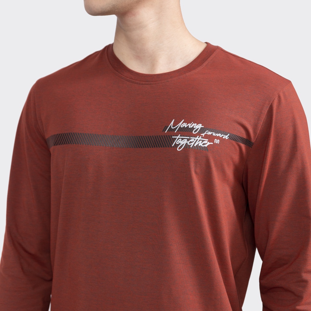 Áo Thun Thu Đông Dài Tay Nam Insidemen ILT010W2 In Hình Trước Ngực Chất Polyester Cao Cấp dáng Suông Casual Fit Cổ Tròn