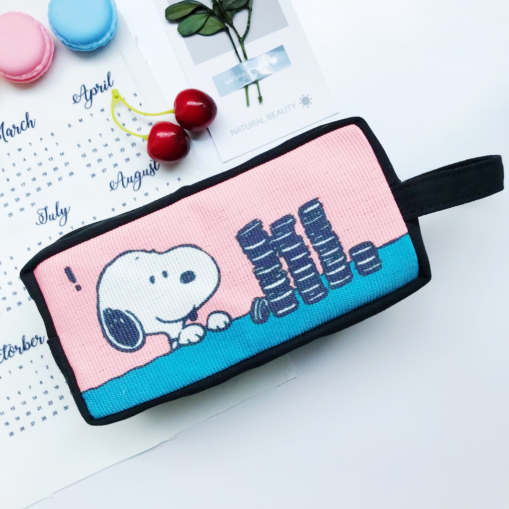 Bóp Viết Vải Canvas Snoopy