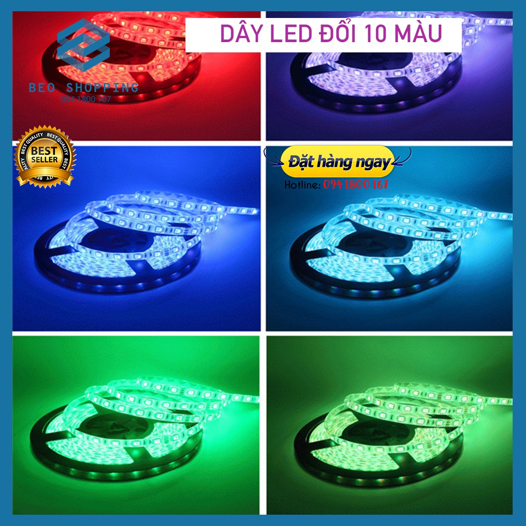 Dây LED SMD 5050  độ dài 5M quay tiktok, video, livestream bán hàng, trang trí xe hơi, nhà, sự kiện, tủ rượu