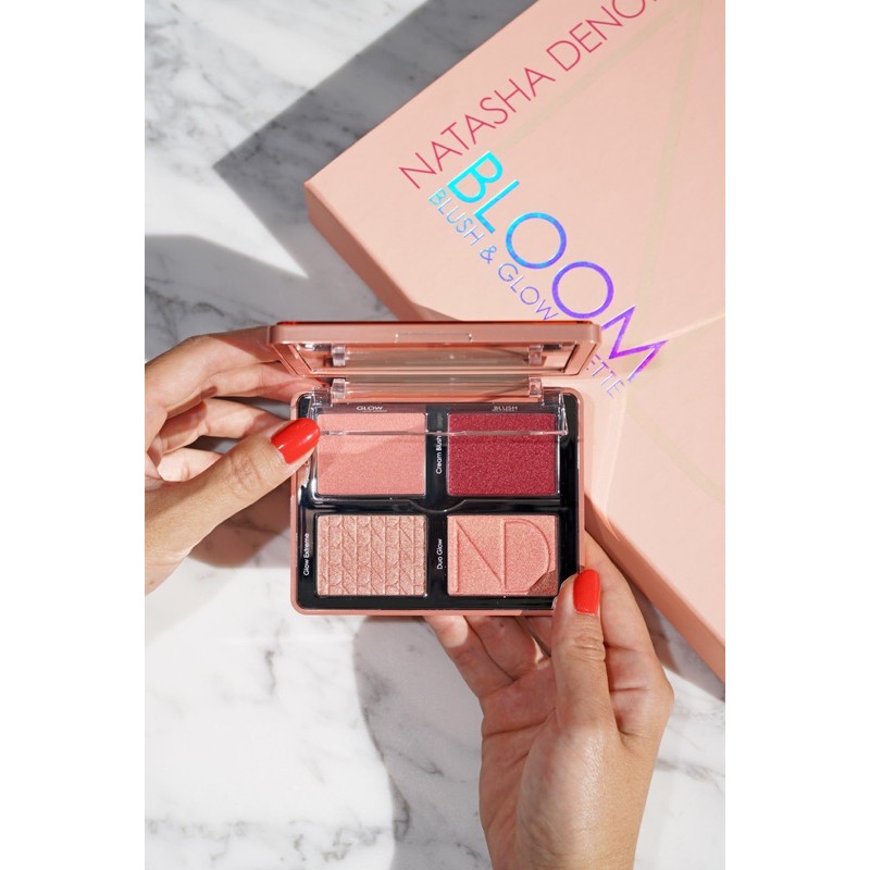 Natasha Denona - Bảng má hồng và highlight Bloom Blush &amp; Glow Palette