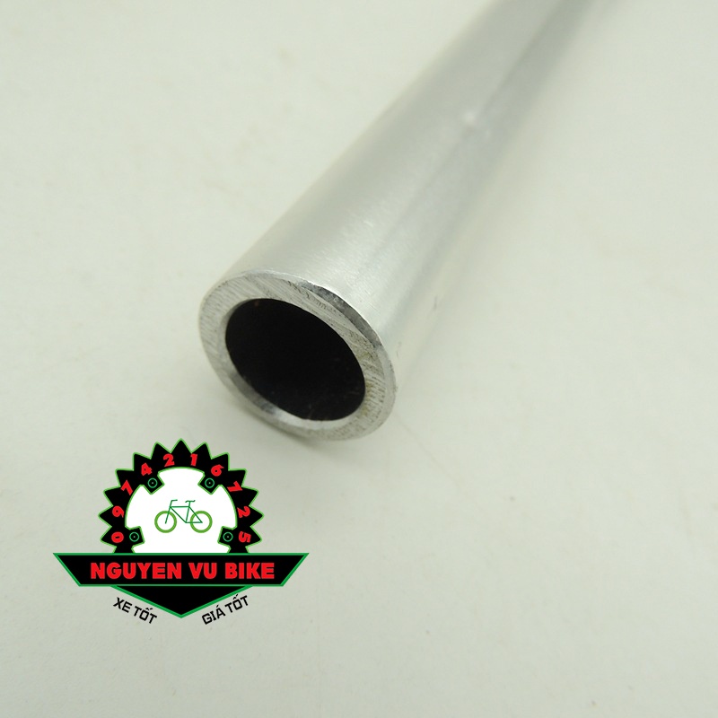 Ghi đông xe đạp nhôm màu bạc siêu bền