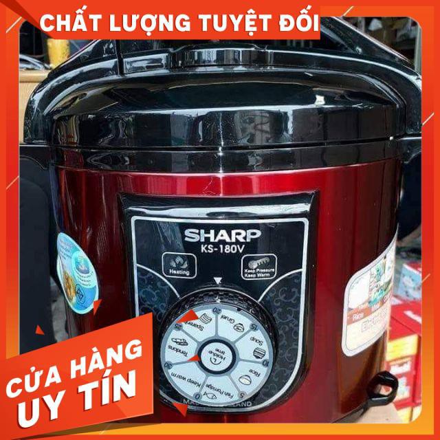 Nồi áp suất đa năng Sharp Sharp KS-180S/KS-1800 nấu cháo - nấu cá cực nhanh và tiết kiệm điện