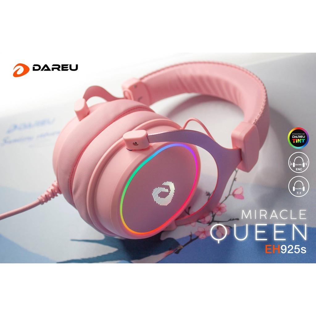 TAI NGHE GAMING CAO CẤP DAREU EH925S 7.1 LED RGB HÀNG CHÍNH HÃNG