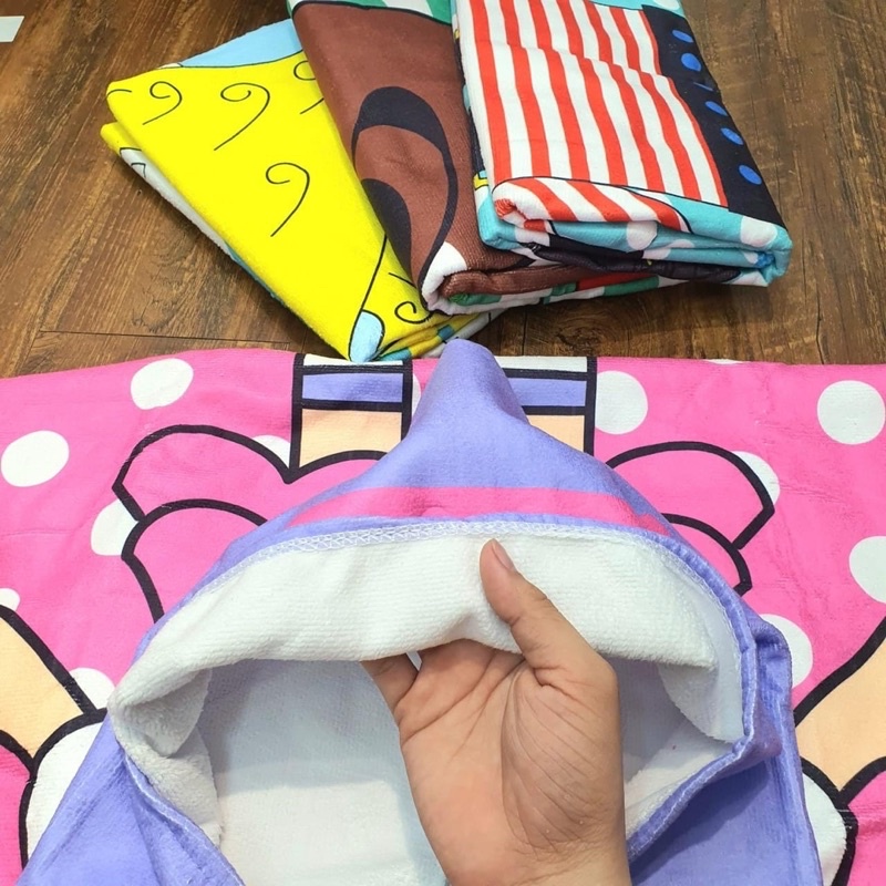 Nhiều mẫu khăn choàng tắm / áo choàng tắm có mũ cho bé trai bé gái 1-5y, nhiều mẫu xinh xắn | Bigbaby Shop