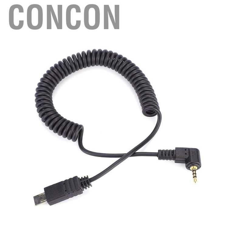 CONCON Black 2.5mm S2 Remote Connect Cable for Sony A7 A7R NEX-3NL A6000 HX300 Cameras