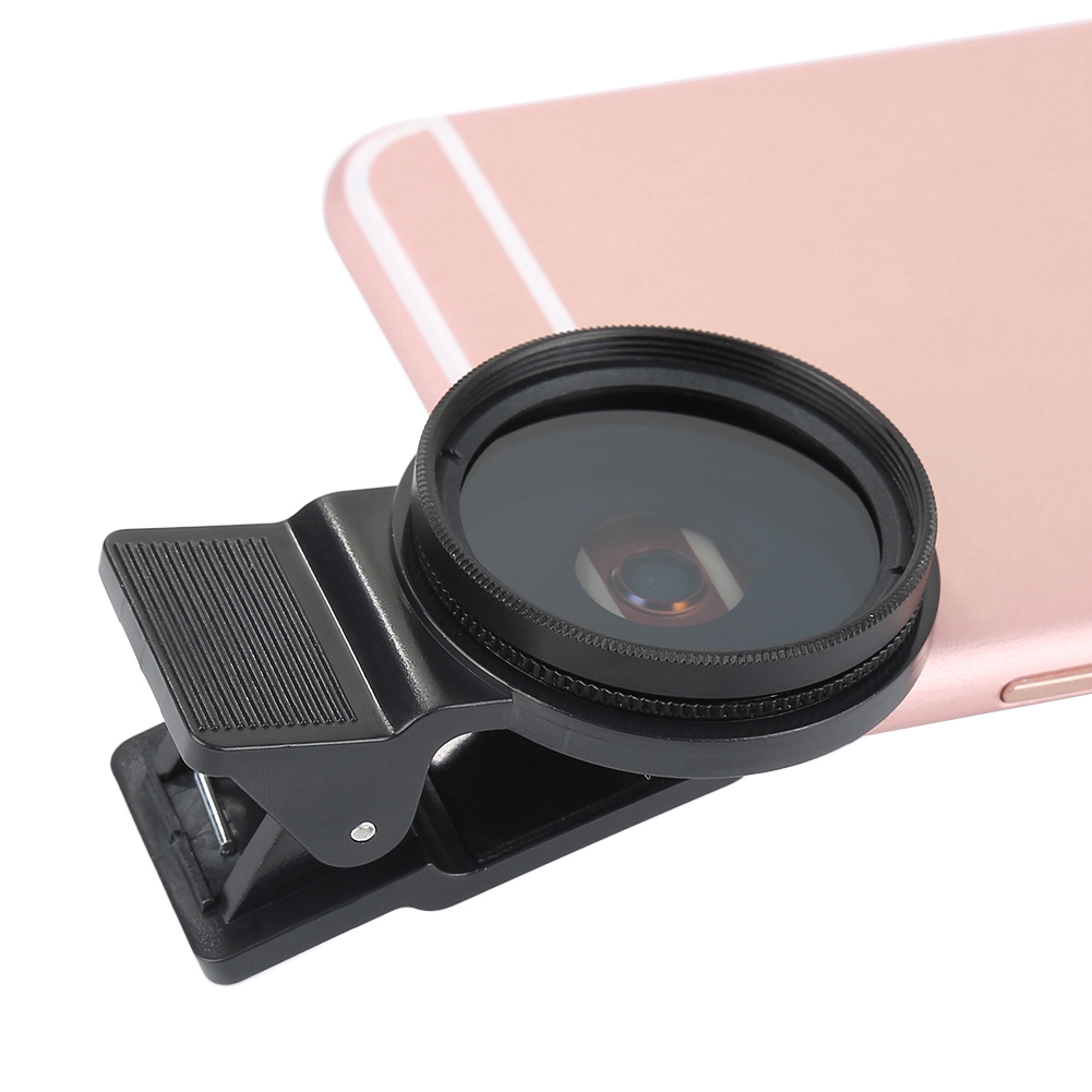 Wow2buy 37mm CPL Filter Circular Polarizer Lens +Protective Cap For Cell Phone