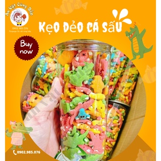 Kẹo dẻo trái cây cá sấu 330gr-500gr (FREESHIP) | kẹo dẻo cá sấu tuổi thơ hương trái cây AVCB