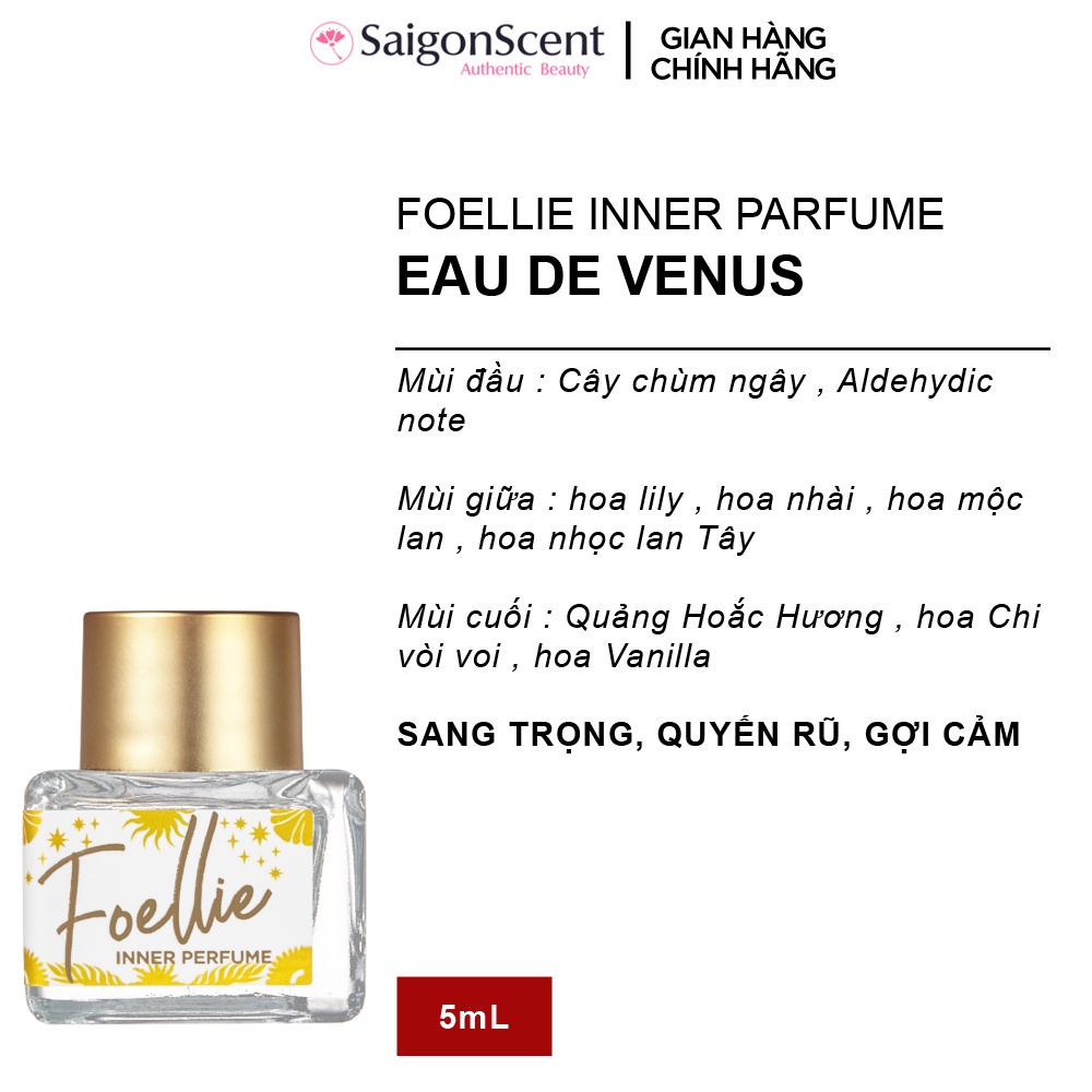 [SaigonScent] Nước hoa vùng kín Foellie Inner Parfume ( 5mL ) thumbnail