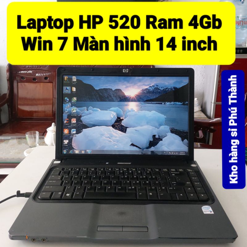 Laptop HP 520 Ram 4Gb màn hình 14 inch win 7