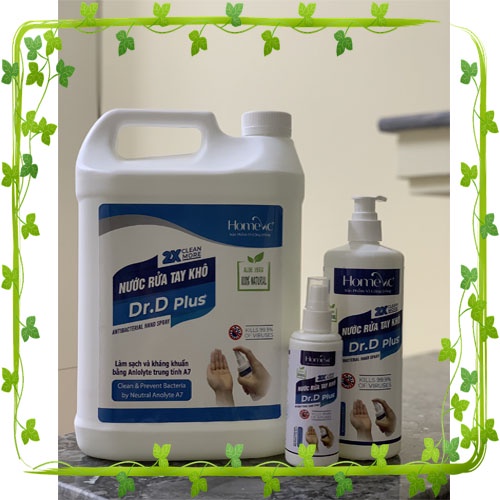 [Mua 1 tặng 1] Nước rửa tay khô Homevic Dr.D Plus 100ml | BigBuy360 - bigbuy360.vn