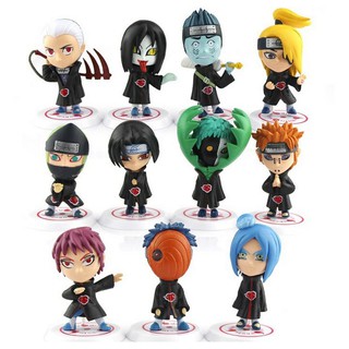 Mô Hình Naruto - Sét 11 Mô Hình Nhân Vật Naruto Chibi