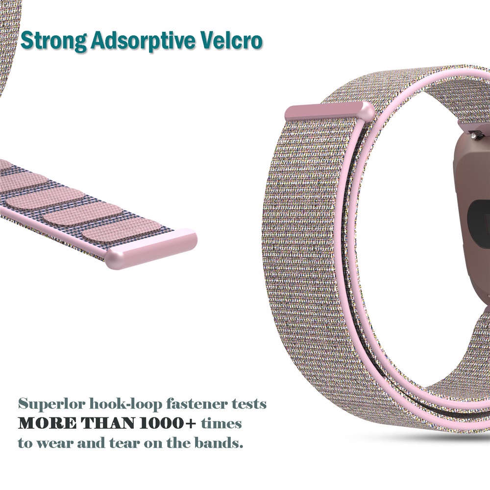 Dây Đeo Thay Thế Bằng Vải Bạt Nylon Cho Đồng Hồ Fitbit Versa 2/Versa