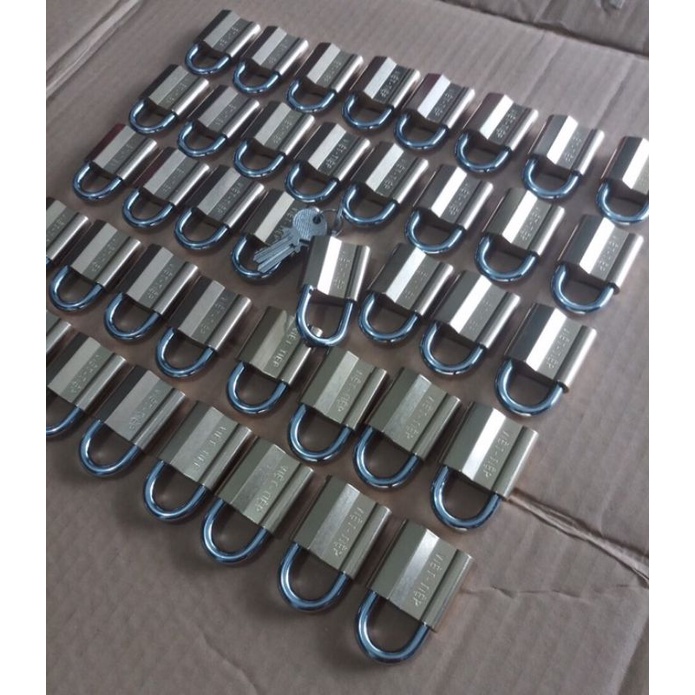 Set 40 ổ khoá việt tiệp dùng chung 1 chìa chủ ( loại 4 phân , khoá giữ chìa , có 15 chìa sơ cua )