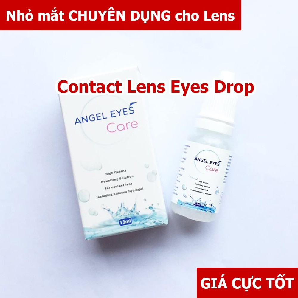 [NHẬP SRDEC130 GIẢM 20K] Phụ kiện kính áp tròng - Angel Eyes -Nước ngâm, Nhỏ mắt, Case gương dụng cụ - Tools