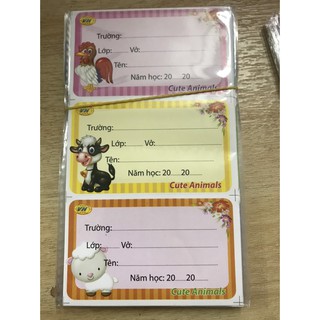 Nhãn vở học sinh hàng đẹp ( VH)