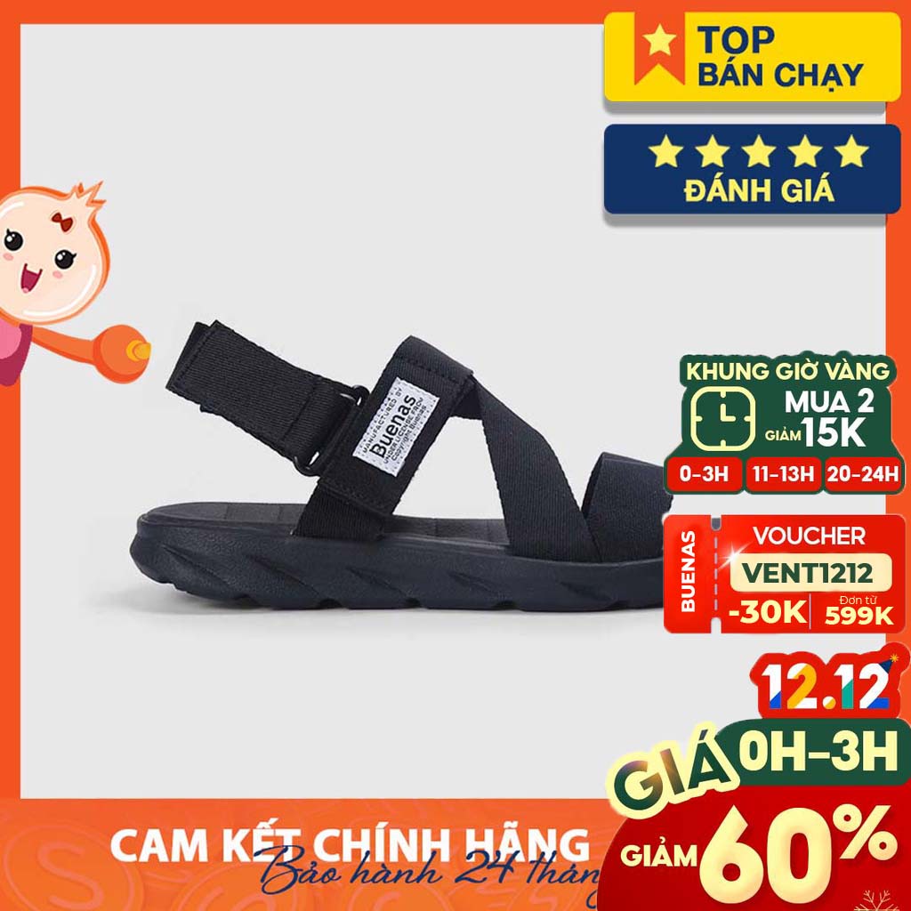 Giày Sandal Nam Nữ S7 - Buenas,  Sandal Nam nữ Đi Học [Chính Hãng-Ảnh thật-Full size 36-43]