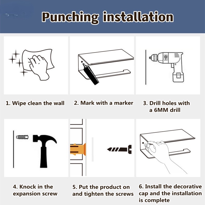 Giá Đỡ Cuộn Khăn Giấy Bằng Nhôm Họa Tiết Cổ Điển Phong Cách Châu Âu Tiện Dụng Cho Điện Thoại / Toilet