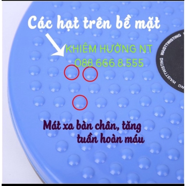 Đĩa Xoay Eo Nhựa Tập Thể Dục 360 Độ Giảm Mỡ Bụng, Eo Thon, Cơ Bụng Săn Chắc, Bàn Xoay Eo Nhựa Cứng Đẹp Siêu Bền