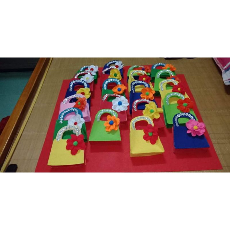 Túi sách vải nỉ hộp vuông