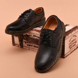Giày Dr.  Marten da bò thật 077DT(tặng tất+xi+chổi)