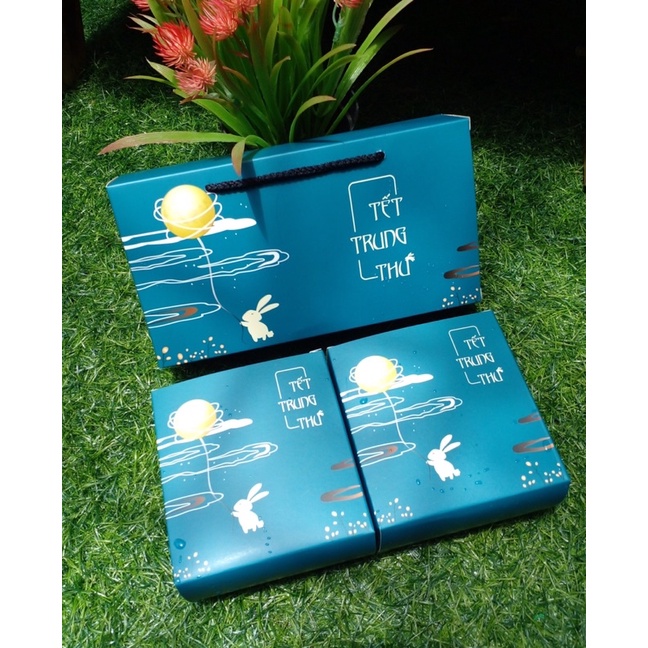 Hộp Trung Thu mẫu mới 2022 (hộp 2 bánh và 1 bánh)