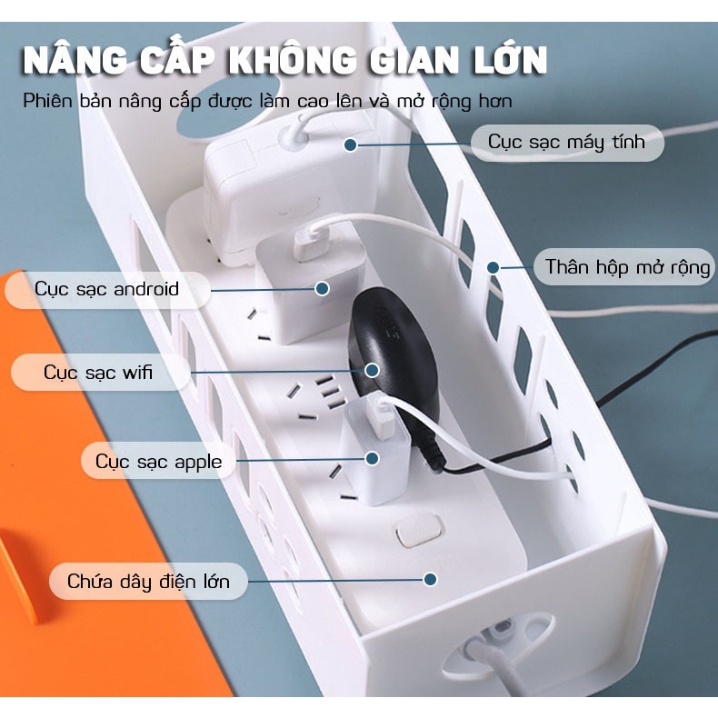 Hộp Đựng Ổ Cắm Điện, Dây Điện An Toàn Cho Trẻ Nhỏ, Gọn Gàng Cao Cấp Hangnoidiagiare88