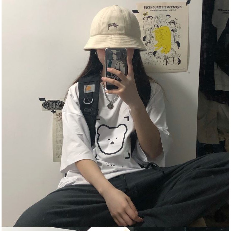 ÁO THUN, ÁO PHÔNG TAY LỠ UNISEX FORM RỘNG OVERSIZE M109