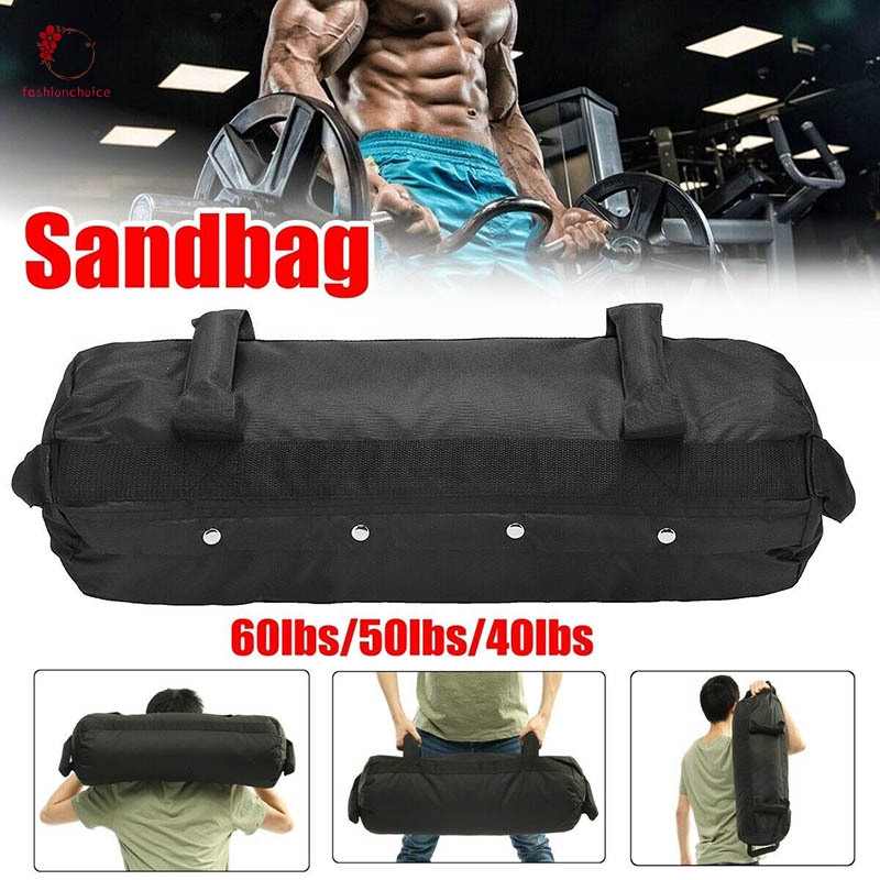 40/50/60 LBS Fitness Weight Sandbag Heavy Duty Workout Training Exercise Adjustable Sports