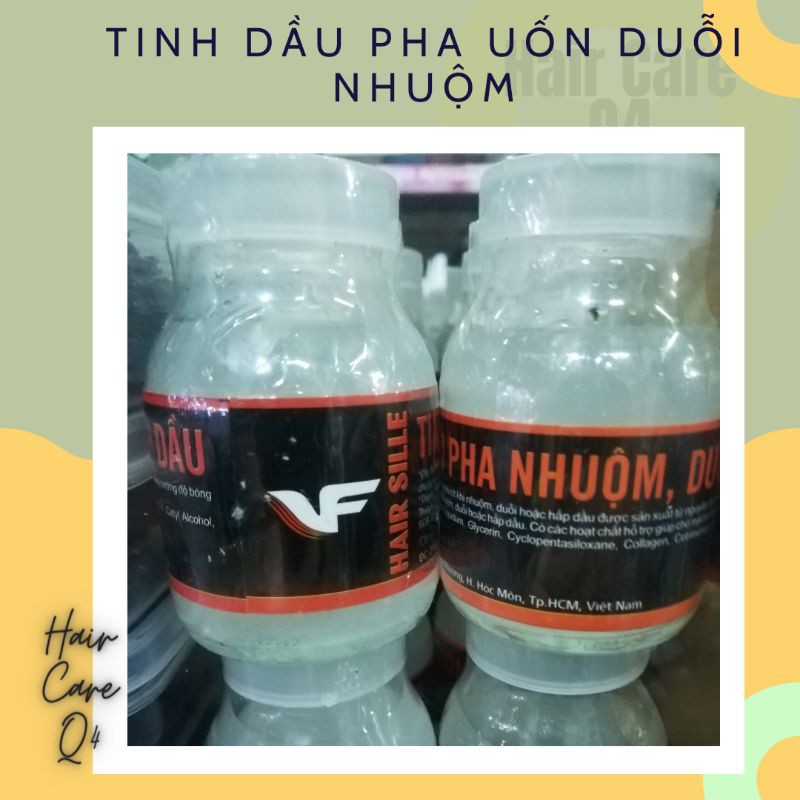 Tinh dầu pha vào uốn duỗi nhuộm