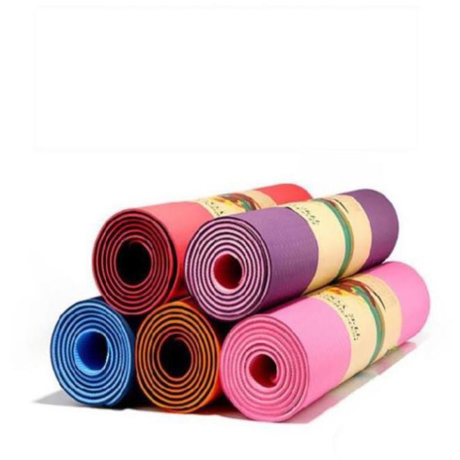 THẢM TẬP YOGA TPE 2 LỚP DÀY 6MM