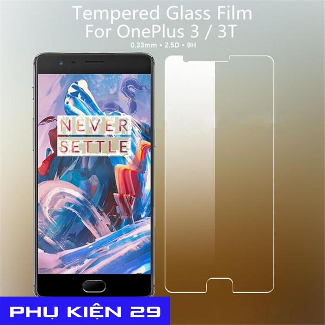 [Oneplus 1/2/3/3T] Kính cường lực bảo vệ màn hình Glass Pro+ 9H