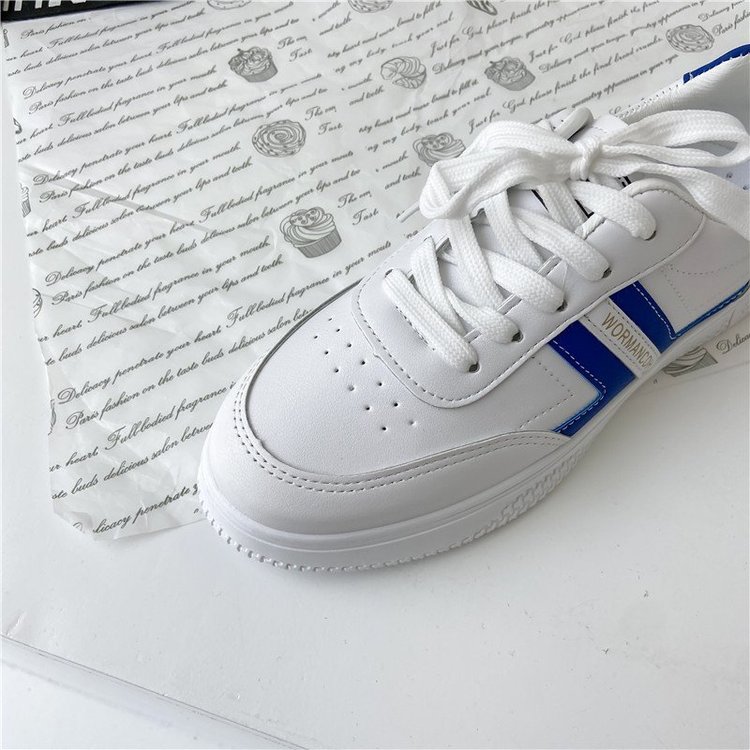 Fashion Round Lace Up Solid Low Heel Flat Sneakers for Women