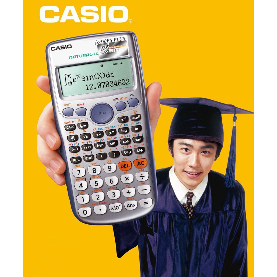 Máy Tính Học Sinh-Khoa Học CASIO FX-570ES/991ES PLUS BH 7 năm