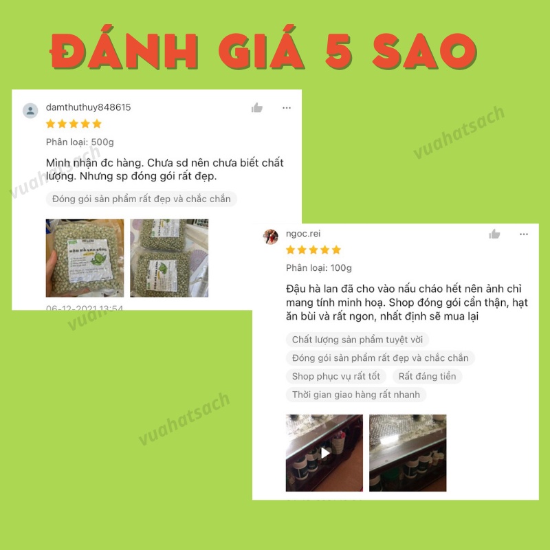 Đậu hà lan sống 500g
