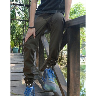 Quần Jogger kaki nút bấm chân