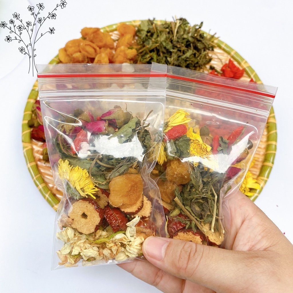 Trà hoa hồng ngũ vị giảm cân đẹp da 5 vị (set 10 gói, 20 gói, 30 gói)