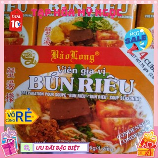 1 viên gia vị Bảo Long (phở/phở gà/bún riêu/bún bò/bò kho/vịt tiềm/súp chay/bánh canh cua/hủ tiếu/lẩu Thái)