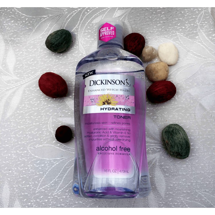 Dickinson's Enhanced Witch Hazel Alcohol Free Hydrating Toner màu hồng